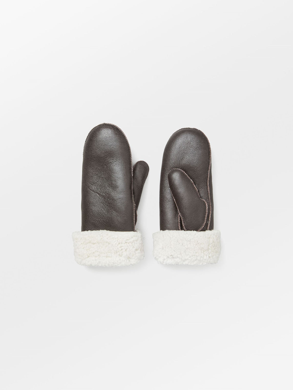 Doa Smooth Shearling Mitten Gloves BeckSöndergaard