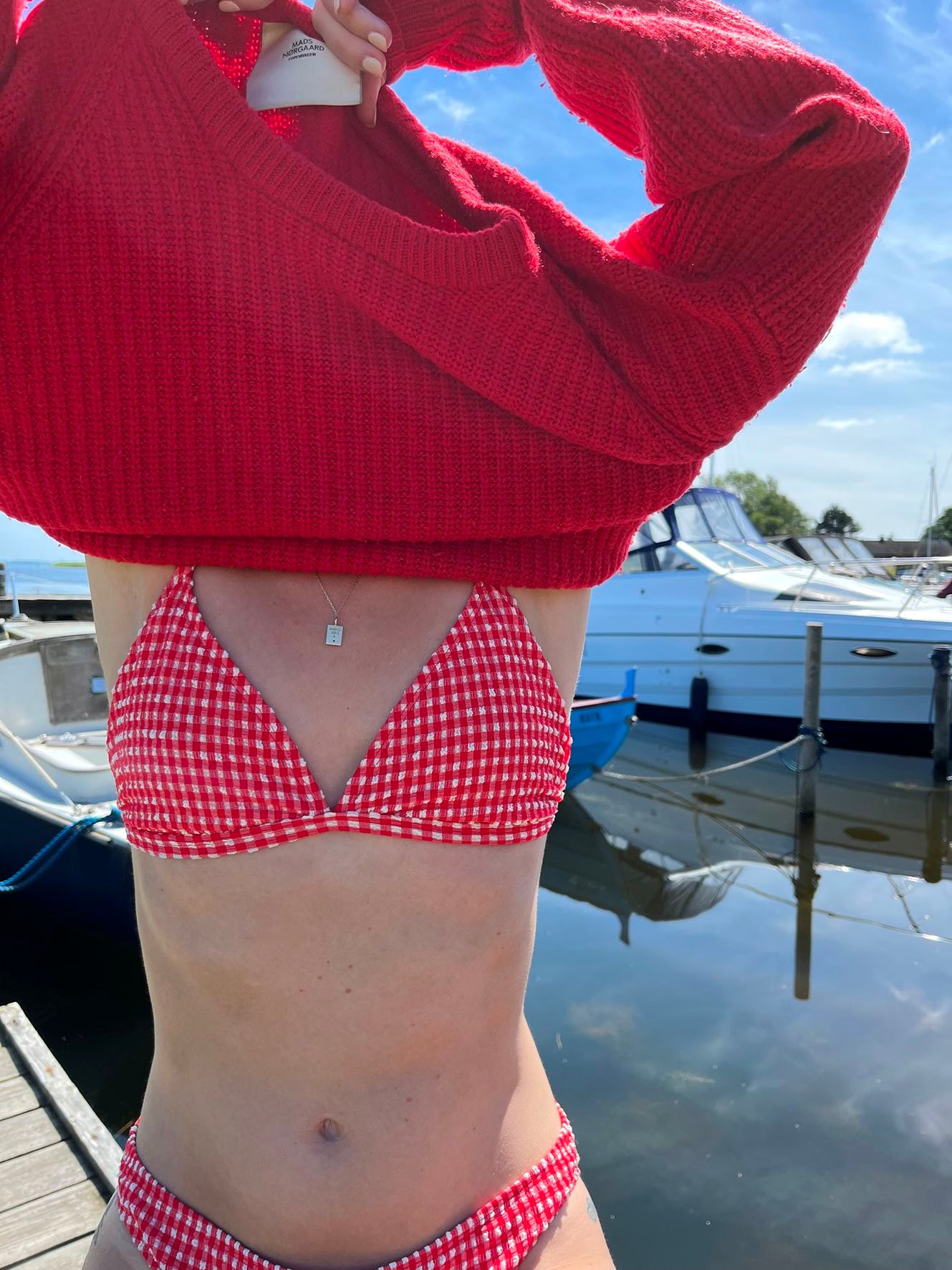 Seersucker Estee Bikini Top Clothing BeckSöndergaard