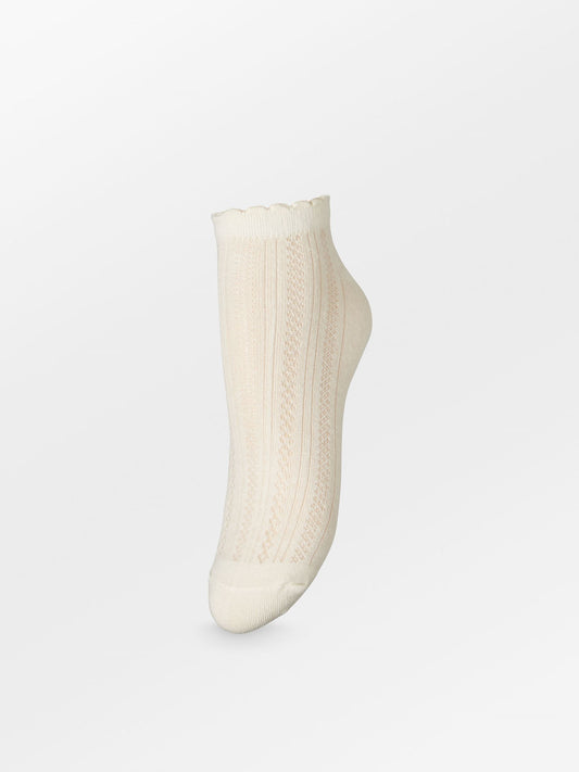 Becksöndergaard, Crochia Cotta Short Sock - Birch White, socks, socks, socks, socks