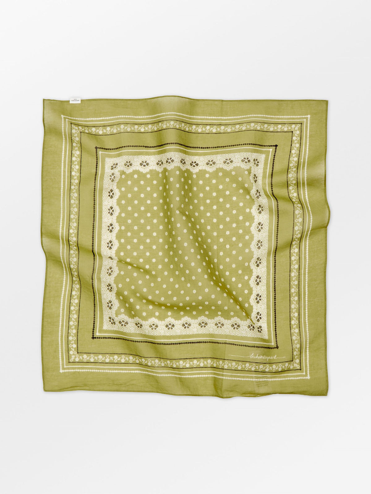 Becksöndergaard, Lacia Cotta Scarf - Golden Cypress Green, scarves, scarves, scarves, scarves, black week