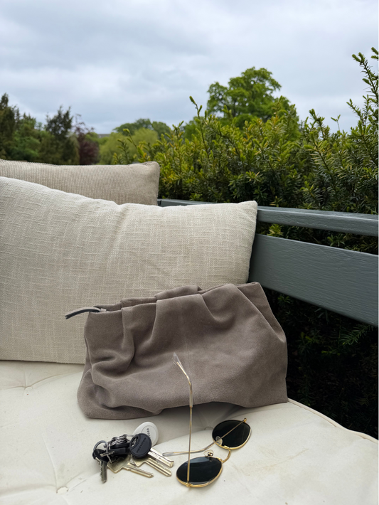 Suede Clutch Bag OneSize BeckSöndergaard
