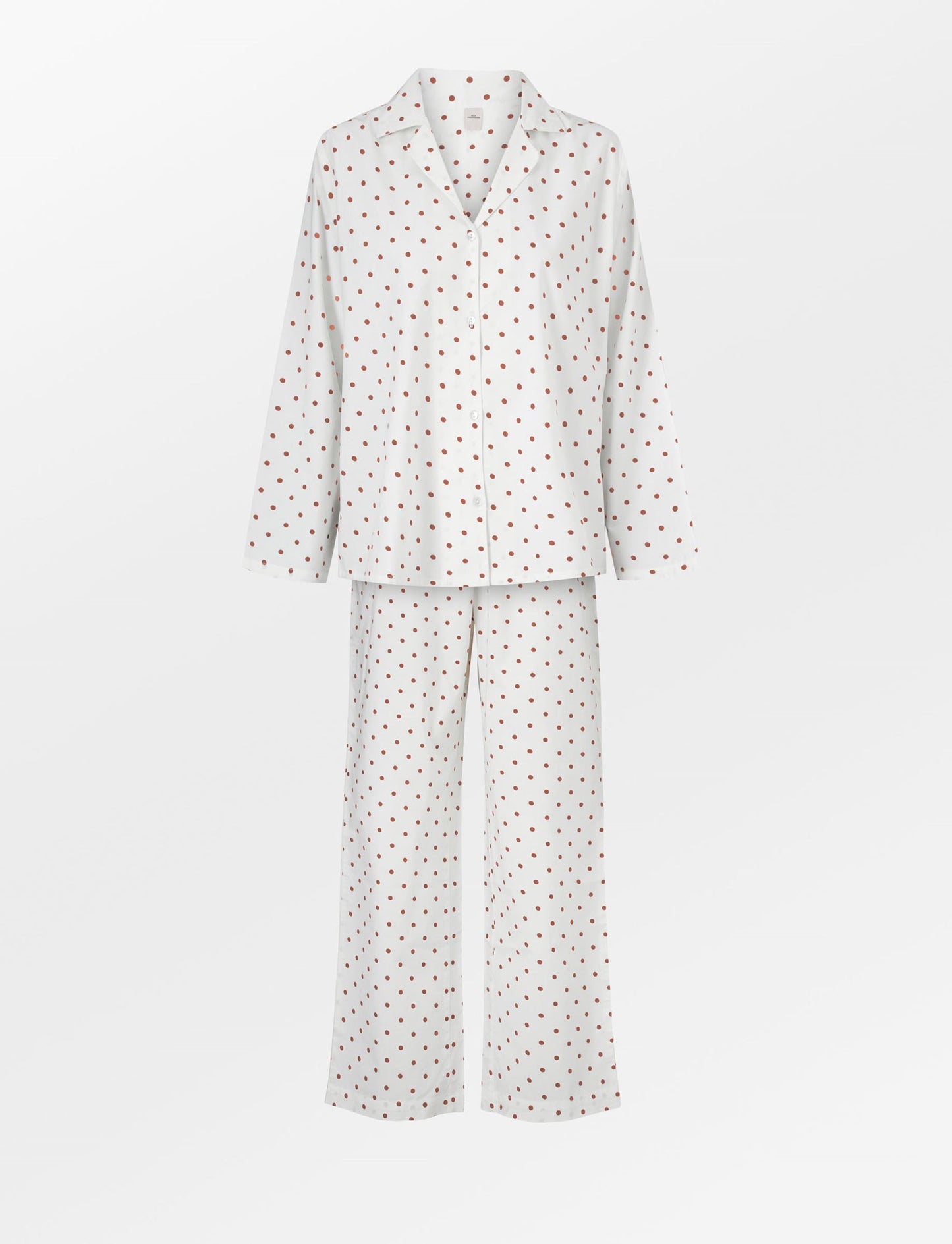 Dot Pyjamas Set - Caramel Brown Clothing BeckSöndergaard
