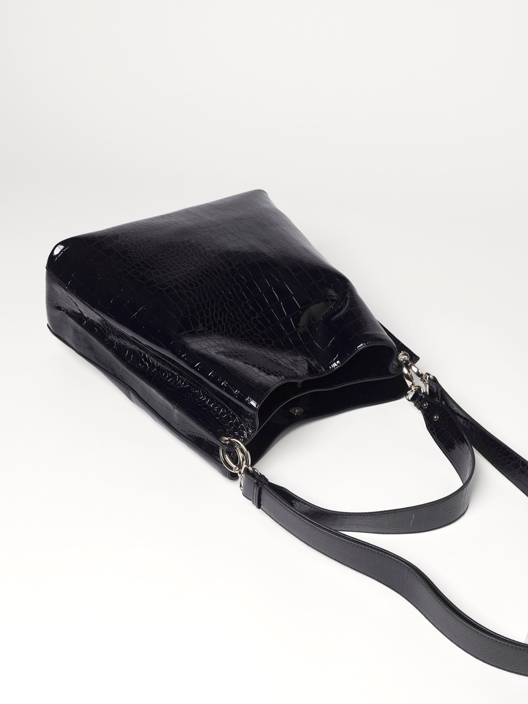 Solid Kayna Bag - Shiny Black OneSize BeckSöndergaard