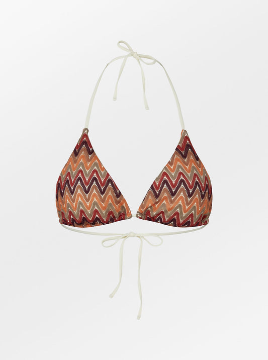 Becksöndergaard, Amber Bikini Top - Orange/Rose, swimwear, swimwear