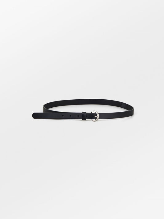 Solid Slim Belt - Black Clothing BeckSöndergaard