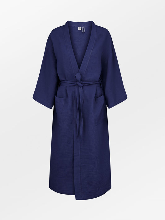 Solid Gauze Luelle Kimono - Navy Blue Clothing BeckSöndergaard