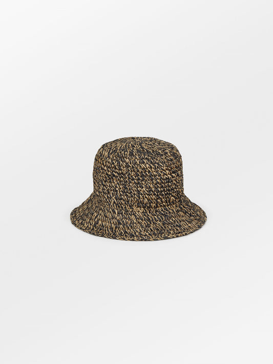 Florio Bell Bucket Hat - Black/Nature Clothing BeckSöndergaard